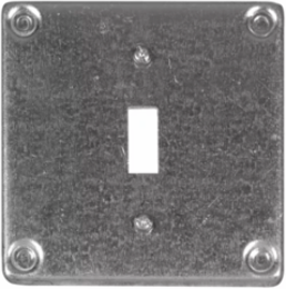 4 in. Square Cover, Surface Cover 3/8 in., 4.6 Cu. In., for One Toggle Opening (25-Pack)