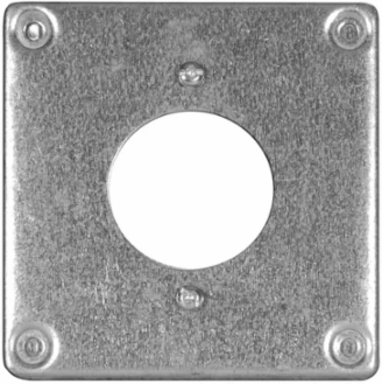 4 in. Square Cover, Surface Cover 3/8 in., 4.6 Cu. In., for 1.625 in. Opening (25-Pack)