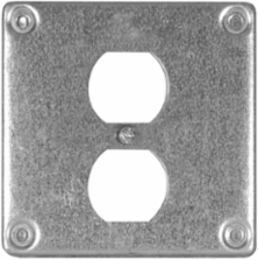 4 in. Square Cover, Surface Cover 3/8 in., 4.6 Cu. In., for One Duplex Opening (25-Pack)