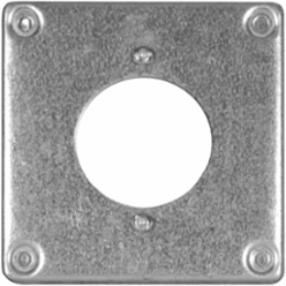 4 in. Square Cover, Surface Cover 3/8 in., 4.6 Cu. In., for 2.156 in. Opening (25-Pack)