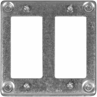 4 in. Square Cover, Surface Cover 3/8 in., 4.6 Cu. In., for 2 in. Opening (25-Pack)