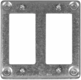 4 in. Square Cover, Surface Cover 3/8 in., 4.6 Cu. In., for 2 in. Opening (25-Pack)