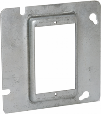 4-11/16 Inch Square Cover, 1-Gang, 1/2 Inch Raised, Steel