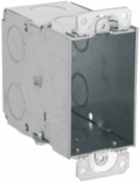 3 Inch x 2 Inch Gangable Switch Box, 3-1/2 Inch Deep, 9 Knockouts, 18 cu.in Capacity