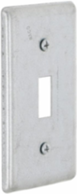 4 Inch x 2 Inch Handy Box Cover, Toggle Switch, Gray, cULus Listed
