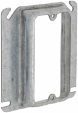4 Inch Square Cover, 1-Gang, 3/4 Inch Raised, Steel Material