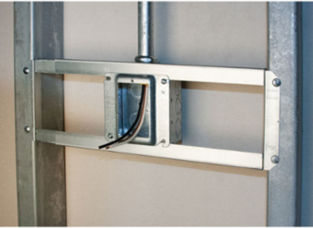 Adjustable Open Box Mounting Bracket for 4" and 4-11/16" Boxes, UL Listed
