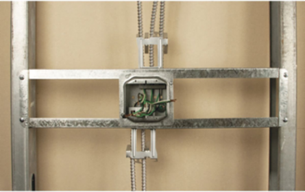 Adjustable Open Box Mounting Bracket for 4" and 4-11/16" Boxes, UL Listed