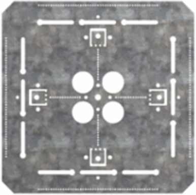 Flat Box/Conduit Support Plate, 12 inches