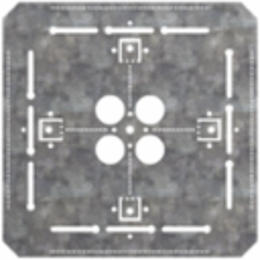 Flat Box/Conduit Support Plate, 12 inches