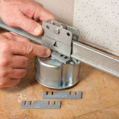 GRID-BRACE 4 Inch Round Ceiling Box, 2-1/8 Inch Deep, Supports 70 lb.