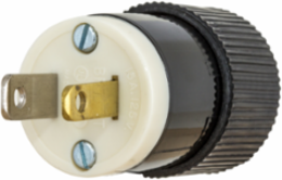Light Duty 15A 125V 2-Pole Plug, Non-Grounding, 1.12 Inch Width, Composite Material