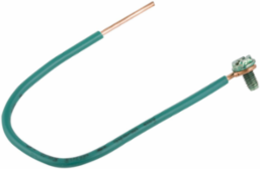 #12 Solid Insulated Copper Wire Pigtail, 8 Inch Length, 0.4 Inch Width