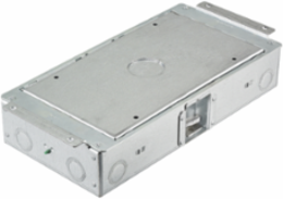 2-Gang 2.50 Inch Deep Rectangular Floor Box, Pre-Galvanized Steel, 6.62 x 12.67 Inch