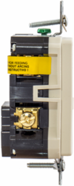 15A ARC FAULT TR Receptacle Light Almond, 3.298 Inch Width