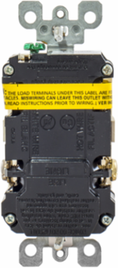 15A ARC FAULT TR Receptacle Light Almond, 3.298 Inch Width