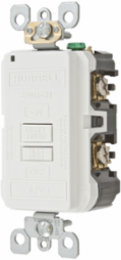 20A Arc Fault Blank Face Receptacle White, 3.298 Inch Width