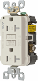 20A Arc Fault Receptacle Light Almond, 3.298 Inch Width