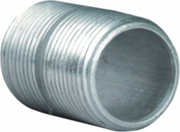 Rigid Conduit Nipple 3/4 Inch, 3/4"-14 NPT, 3 Inch Length, Aluminum