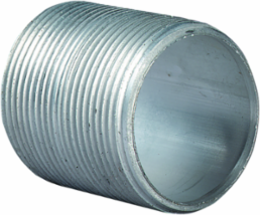 1-1/2 Inch Aluminum Rigid Conduit Nipple, Tapered Threads (NPT)