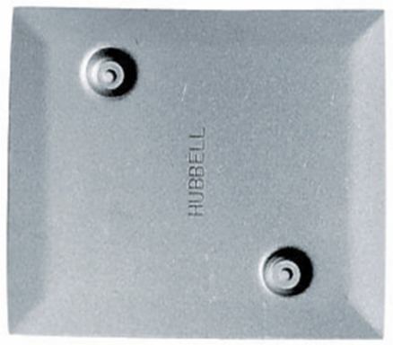 Abandonment Plate 2 Inch Aluminum Finish