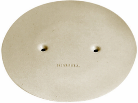Abandonment Plate 3 Inch Ivory, Flush Design, Fire-Rated