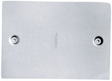 Abandonment Plate FR480, Aluminum, 8.5 Inch Width, 2 Inch Core Hole