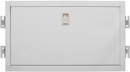 Ceiling Zone Box 24 Inch x 12 Inch x 8 Inch, 2-20A Receptacles, White