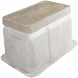Box, FRP, Tier 15, 24"x36"x36", Flared Wall, Open Bottom, Gasket