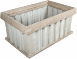 Box, FRP, Tier 8, 48"x48"x18", Corrugated Wall, Open Bottom