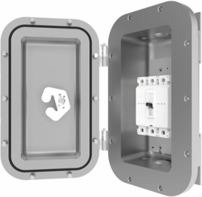 Aluminum Circuit Breaker Enclosure 100A Max, 18 Inch Height, 11 Inch Width, Wall Mount