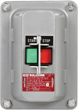 Aluminum Compact Push Button Enclosure with Starter, 30Hp Max, NEMA 4X, 5.750 Inch Width