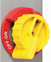 Yellow/Red Replacement Handle for Compact Non-Fused Disconnect Switches