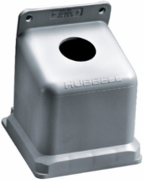 Industrial Grade Angled Back Box for 100A 1-1/2 Inch Hub, Gray
