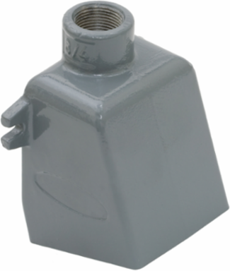 Heavy Duty IEC Pin & Sleeve Back Box, Angled for 20A & 30A 3/4 Inch NPT Hub, Aluminum