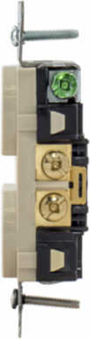 Commercial Specification Grade Duplex Receptacle, 15A 125V, Light Almond