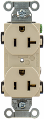 Commercial Specification Grade Duplex Receptacles 20A 125V Light Almond
