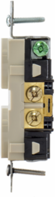 Tamper-Resistant Duplex Receptacle 20A 125V Light Almond