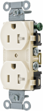 Tamper-Resistant Duplex Receptacle 20A 125V Light Almond