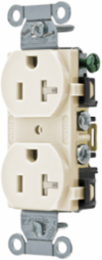 Tamper-Resistant Duplex Receptacle 20A 125V Light Almond