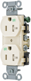 Tamper & Weather-Resistant Duplex Receptacle, 20A 125V, Light Almond
