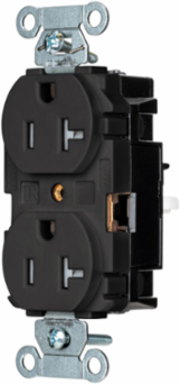 EdgeConnectTM Duplex Receptacle, Tamper Resistant, 20A 125V, 5-20R