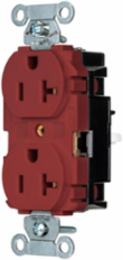 EdgeConnectTM Duplex Receptacle, 20A 125V, 5-20R, Screwless Terminal, Red