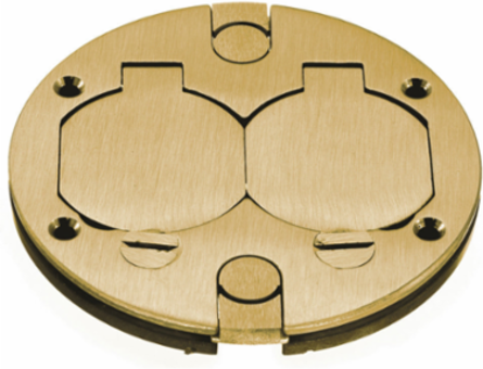 Brass Replacement Cover 5.500 Inch, 3 Inch Core Hole, Duplex Opening