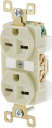 Duplex Receptacle 15A 250V 2-Pole 3-Wire Grounding NEMA 6-15R Ivory