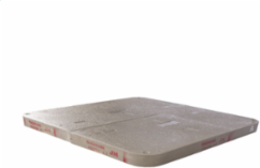 Cover, FRP, Tier 8, 78"x96"x3", 4-piece, No Bolts , Blank Logo