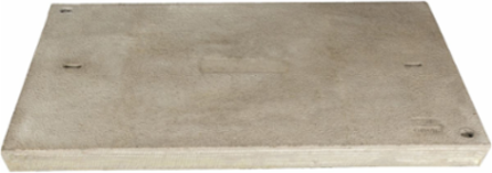 Cover, Polymer Concrete, Tier 8, 30"x60"x 3", 2-Piece, Penta Head Bolts, Square Corner, ELECTRIC logo