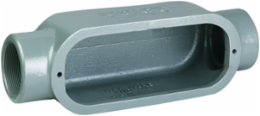 1 Inch C Hub Iron Conduit Body, Raintight, Powder Epoxy Finish