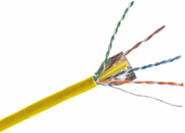 Cat6 Foil Twisted Pair Cable, 10 Gig, Plenum Rated, Spool
