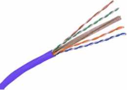 NEXTSPEED Cat6 Plenum Rated Cable, 500MHz, 4-Pair, Purple